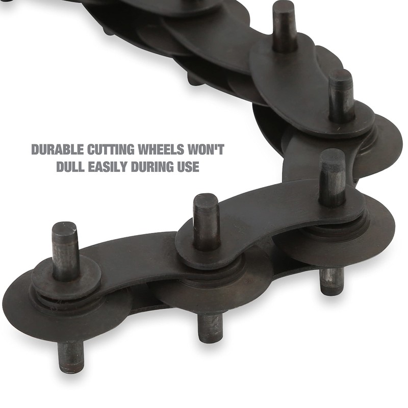 OEMTOOLS 27045 Tailpipe Cutter, Features Pipe Cutter Chain with Cutting