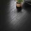 VEELIKE Black Vinyl Plank Flooring Peel and Stick Floor Tile