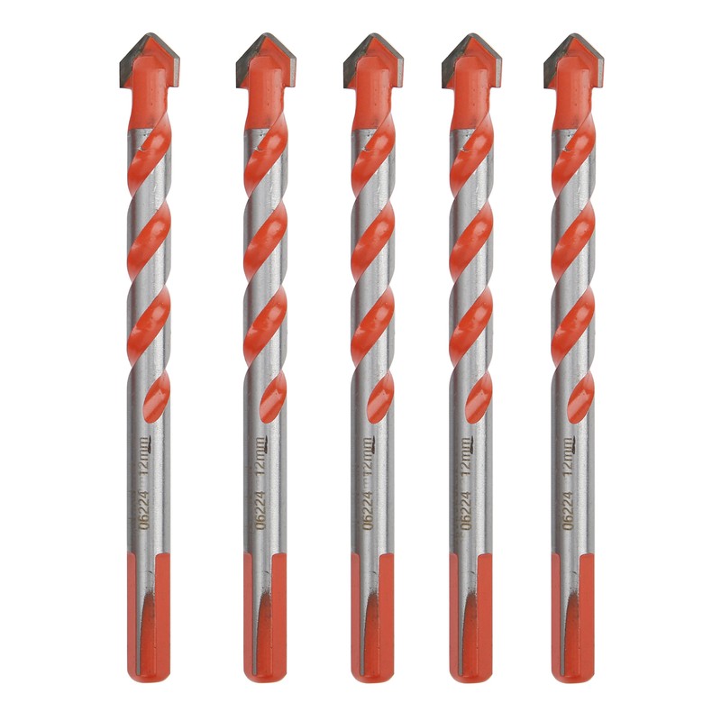 5Pcs Multifunctional Drill Bits Carbide Triangle Shank Electric Drilling Accessories