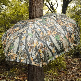 Kalkal 2 Man Tree Stand Umbrella with Heavy Duty Rod, 60" Wide Weather-Resistant Hunting Umbrella for Tree Stand Quick Set Instant Roof