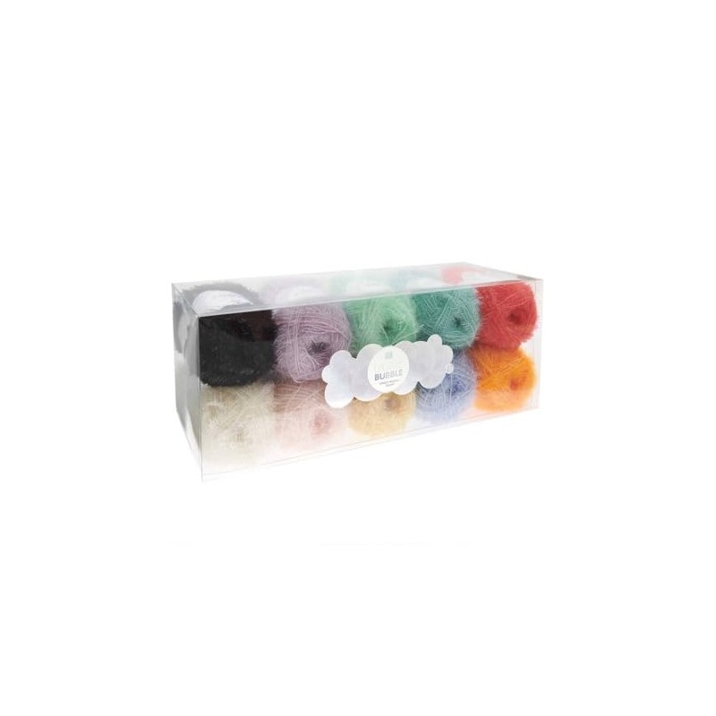 Rico Design Creative Bubble Set, 10 Colours, 50 g Each