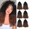 QUEENTAS 6 Pezzi Estensione Dei Capelli Intrecciati Primavera Trecce All'uncinetto