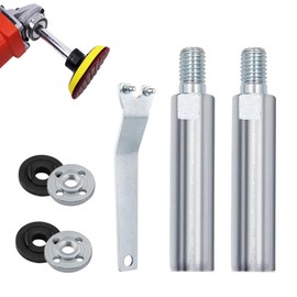 2 PCS M10Extension Connecting Rod for Angle Grinder,Power Tool Extension for Rotary Polishers,Secure Fit for Grinding Discs & Polishers(with Wrench)