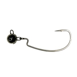 MESU Fishing Wobble Head FTB (4-Pack), Green Pumpkin, 3/8-Ounce