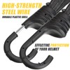 2 Pcs Motorcycle Helmet Rope High Retractable Black Luggage Helmet