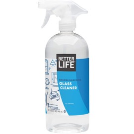 Better Life Glass Cleaner, Streak-free Window Cleaner, Surface Cleaning Spray, Mirror, Screen and Shower Door Cleaner, Removes Fingerprints, Dust, Dirt, Unscented, 32 Oz, Pack of 1