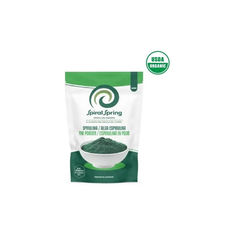3 Bolsas De Spirulina Orgánica Máxima En Polvo Espirulina