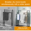 Honiter Towel Racks for Bathroom, 3 Tier Wide Towel Drying