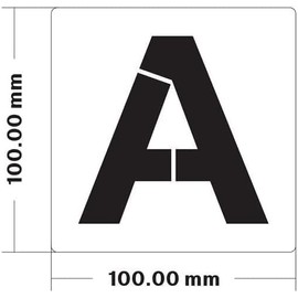 Letter and Number Stencils, 36 Pcs - Alphabet Art Craft Stencils, Reusable Plastic for Painting on Wood, Wall, Fabric, DIY Projects (3 Inch)