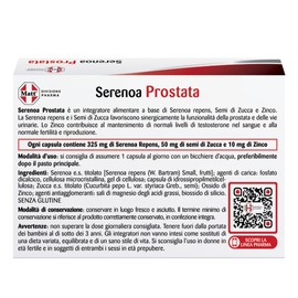 Matt Pharma, Serenoa Prostata, Integratore Alimentare a Base di Zinco, Serenoa Repens e Semi di Zucca, Utile per la Funzionalità della Prostata e delle Vie Urinarie, Confezione da 20 Capsule