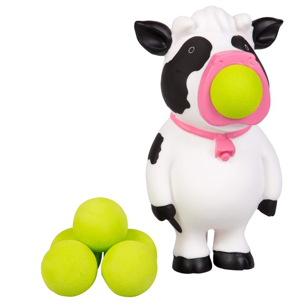 Hog Wild Cow Popper Toy - Shoot Foam Balls Up