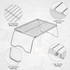 ZORMY 17" Large Folding Campfire Grill, 304 Stainless Steel Firepit