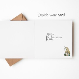 Maise & Rose Fishing Birthday Card | Birthday Card For Him | Funny Gnome Fishing Themed Birthday Card For Men | Fisherman Card | Funny Fishing Card | P9