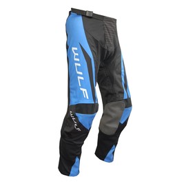 Wulfsport Linear Adult Race Pants (Blue - 40) Motorcycle Motocross Pants 2023 Version