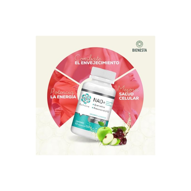 Fort Core - NAD+ 500mg + Quercetina + Resveratrol |