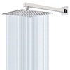 HarJue Shower Head with Extension Arm, High Pressure Square with