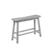 Boraam Sonoma Bench, Storm Gray Wire-Brush