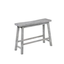 Boraam Sonoma Bench, Storm Gray Wire-Brush