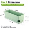 4 Pack Self Watering Pots for Indoor Plants 17 Inches