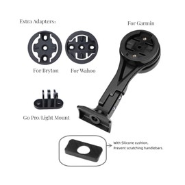 NELboNs Bike Computer Mount Compatible with Garmi n/Magen e/Bry ton/Wa hoo with Go Pro Adapter Integrated Bracket for T rek Madone Emonda Bontrager RSlVR-C MTB Aero VR-CF Specia lized Stem