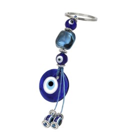 RATASK Evil Eye Keyring Keychain, Turkish Nazar Evil Eye keyring charm pendant, Turkish Blue Eye, Lucky Amulet