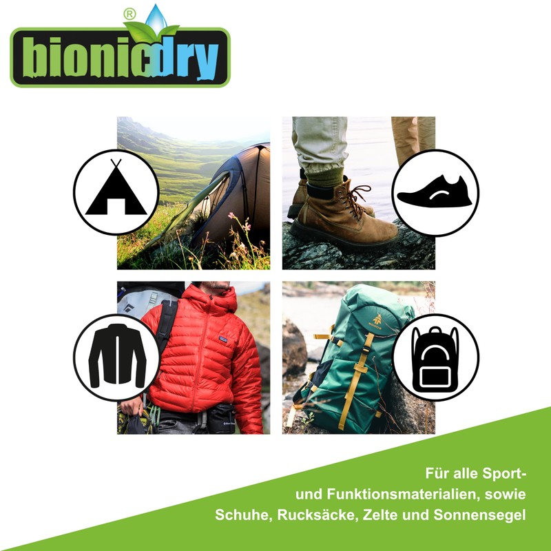 bionicdry Wash-In Waterproofer for Outdoor Clothing, Sportswear and Functional Clothing