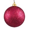 Vickerman 4.75" Wine Sequin Ball Ornament. Includes 4 Ornaments per