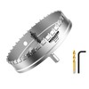 Mollom (6-1/2''|165mm) Heavy Duty Carbide Hole Saw with 2 Pilot