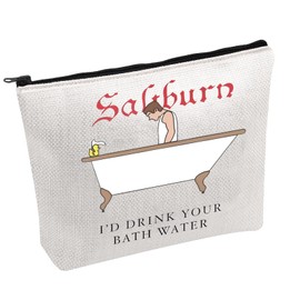 TOBGBE Saltburn Inspired Cosmetics Bag Saltburn Movie Merch Saltburn Bath Water Pouch Bag Saltburn Gift for Movie Fans (Bath Water Makeup Bag)