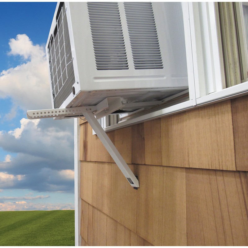 Frost King ACBNT1 No Tools T-Frame Air Conditioner Bracket, White