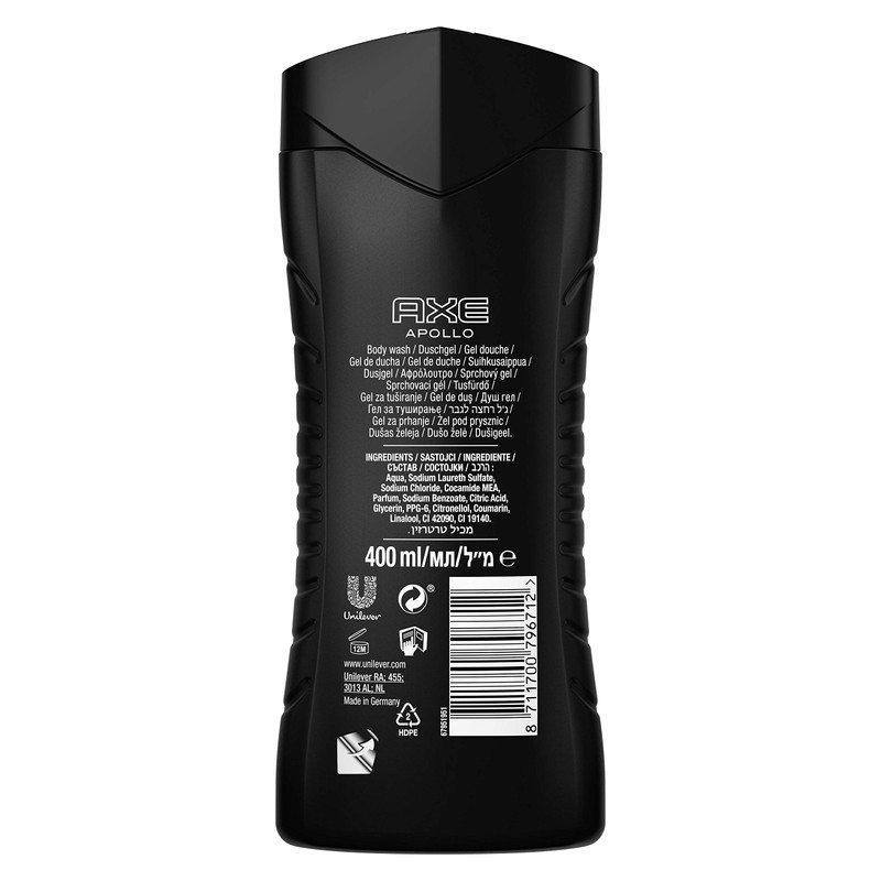 Axe Shower Gel 400 Apollo 400ml