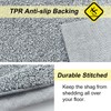HDFK Bath Mat Non Slip 24x16 Inches 2 Tone Chenille
