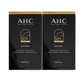 AHC Masters Air Rich Sun Stick 22g (SPF50+) 2 Pieces / Circle / AHC 마스터즈 에어 리치 선스틱 22g(SPF50+) 2개  써클