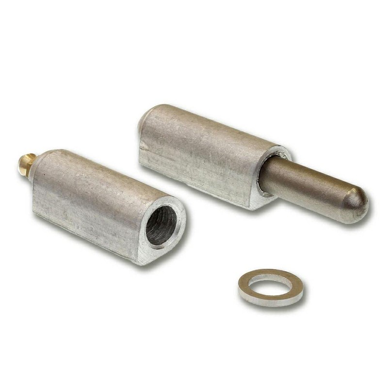 Supa 4" Premium Aluminium Weldable Bullet Hinges w/Fixed SS pin,
