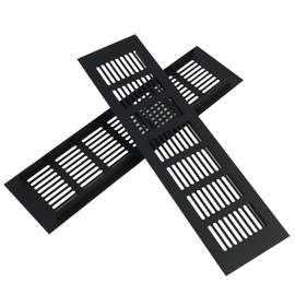 2 StückVentilation Gitter Aluminium Lüftungsgitter Rechteckig Abluftgitter Korrosionsschutz für Schränke Badezimmertüren Küchenmöbel Schlafzimmer Belüftung Abdeckung