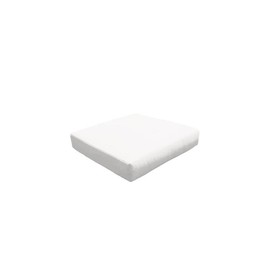 TK Classics Cover for Ottoman Cushions 6 inches Thick in Sail White (Cushions Not Included)