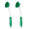 Dish Brush with Handle, 2 Pack Dish Cleaning Brushes with