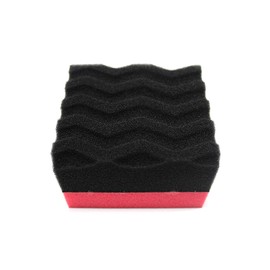Maxshine Hydro-Tech Tire Foam Applicator Pad Waxing Sponge for Car Detailing, Black & Red (Pack of 3)