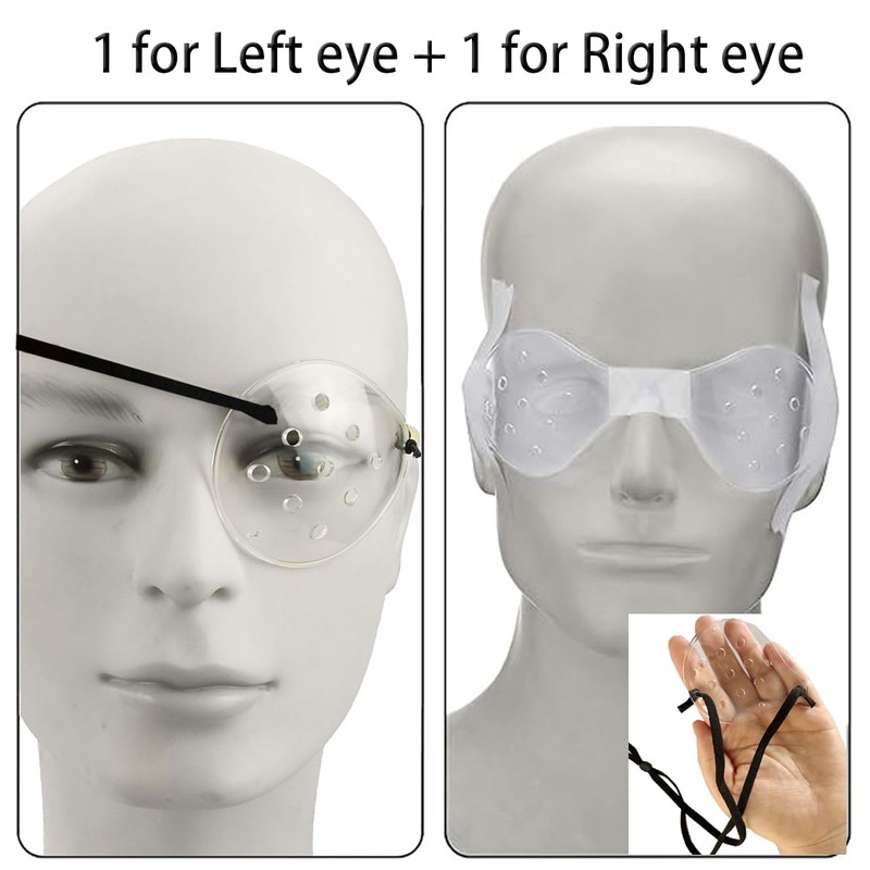 ZBJBinCH Transparent Ventilated Eye Patches 2 PCS Cataract Sur-Gery Recovery