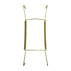 WINSOME Invisible Plate Hangers for Wall | Decorative Dish Display Holders Hanging Wires Spring Hook Holder with Tip Protectors Fit to Hang on Wall (25-36 cm (10-14 Inch), Brass)