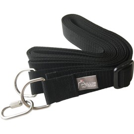 Mellow Store Made in Japan Setting Tape 4.0 Small River Pitch Tarp Extension Belt Connection Tape MO-001A-OT, Black