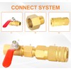 HONSNKS 4 PCS Brass Pipe Fitting 3/8" NPT Female Thread