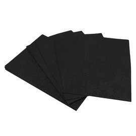 Namvo 20Pcs A4 Glitter Paper Cardstock, Sparkle 250gsm Glitter Colour Cardstock Paper Craft Card Sheets for DIY Craft Decoration Black