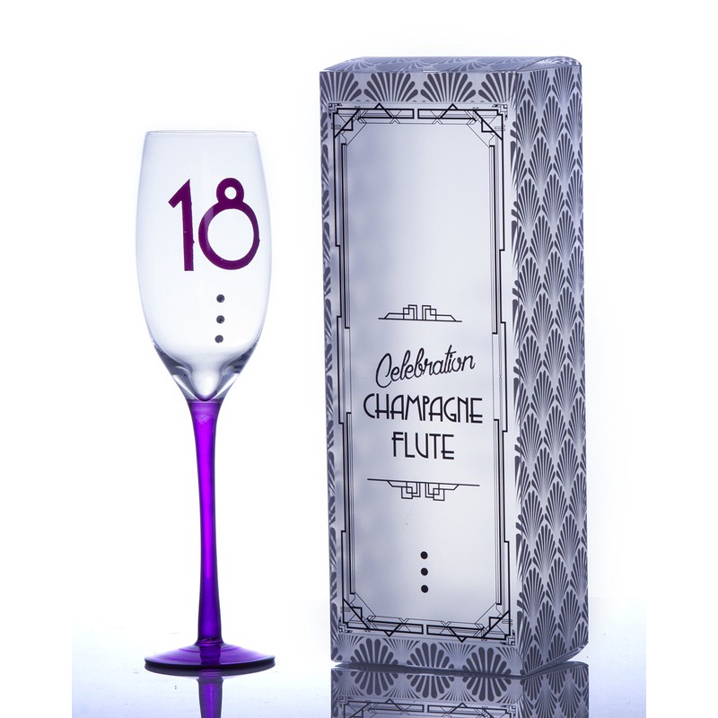 Boxer Champ Glass-Celebrate, Purple, 26 x 9.5 x 7.5 cm