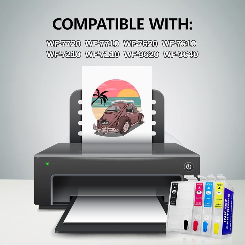 QUTHZZHY Sublimation Ink Cartridges, Empty Refillable Ink Cartridges Compatible with