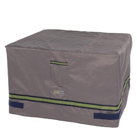 DUCKCOVERS Soteria Water-Resistant 40 Inch Square Fire Pit Cover, Outdoor Firepit Cover