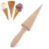 Waffle Cone Roller,Ice Cream Cone Mould,Waffle Cone Maker,Wooden Cone Mold
