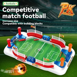 ZYYBQW Mini Foosball Table, Soccer Board Game for Kids, 3 4 5 6 7 8-12 Year Old Boys Girls Birthday Gifts, Football Games Pinball Machine, Indoor Outdoor Family Party Sports Toys