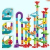 Roll Ball Track Building Blocks Colorful Stereoscopic Maze Stacking Toys