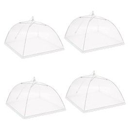 Food Cover Foldable Food Cover Set of 4 Food Fly Cover Food Fruit Net Against Fruit Flies for Food Grill Parties Buffets Camping
